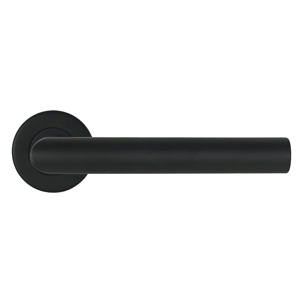 Ручка дверная Аллюр, 1801 SS BL, 15 731, комплект ручек, матовый черный ручка дверная аллюр вернер orb 1150 00010928 темная медь