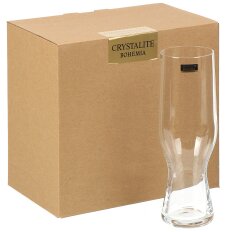 Бокал для пива, 550 мл, стекло, 6 шт, Bohemia, BeerCraft, 91E/2SF71/0/00000/550-600