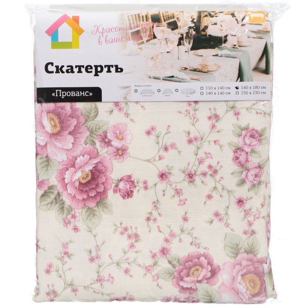 т Скатерть 140x180см п/э Прованс 435-068