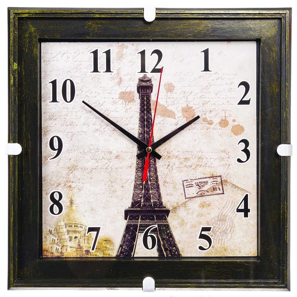 Часы настенные, Эйфелева башня, JC-11914 часы glasar башня биг бен 6х6х22см серебристые