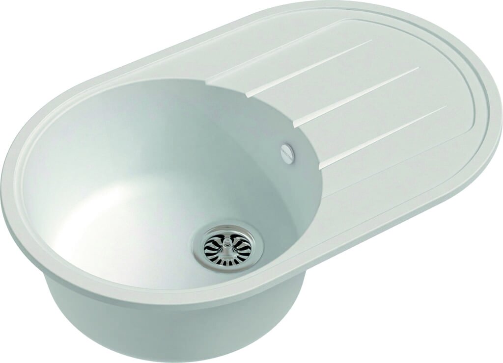Мойка кварц Elegant R50F 1-чаша+ крыло 752*470мм иней, EWIGSTEIN