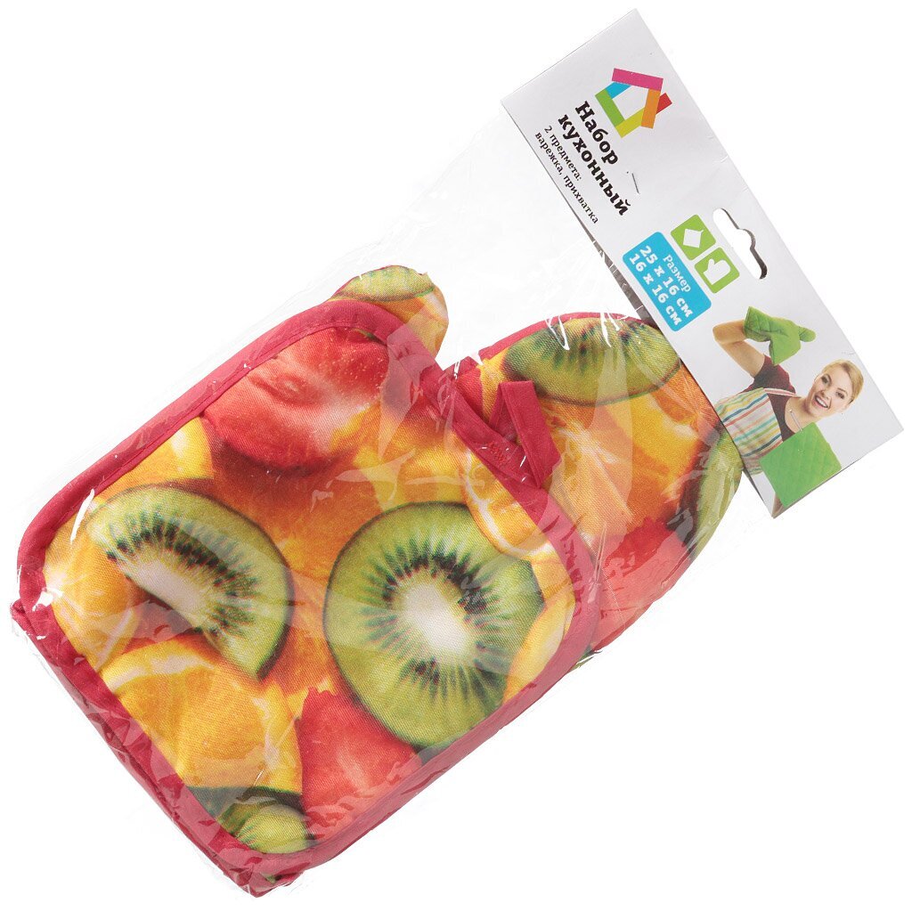 т Набор кух 2шт (прихватка, варежка) 3диз 439-863