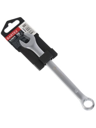 Ключ комбинированный, Bartex, 13 мм, матовый, CrV сталь