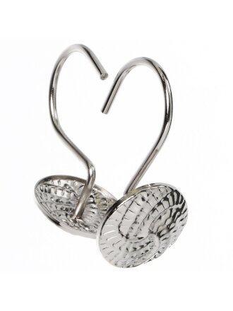 Крючок для штор 12 шт, металл, Соты, STH20-48