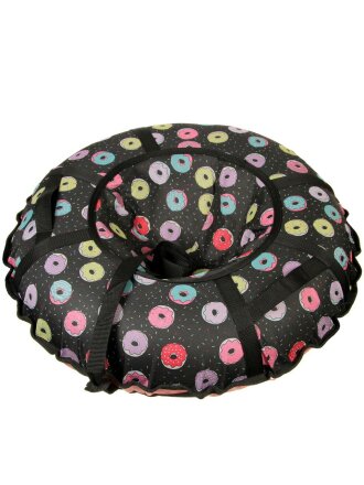 Санки-ватрушка Дизайн+, 80 см, 70 кг, с буксировочным тросом, с ручками, с молнией, УВ-дизм-0,8_PON-311