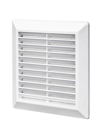 Решетка вентиляционная пластик, разъемная, 180х180 мм, с сеткой, Event, Э1818Р