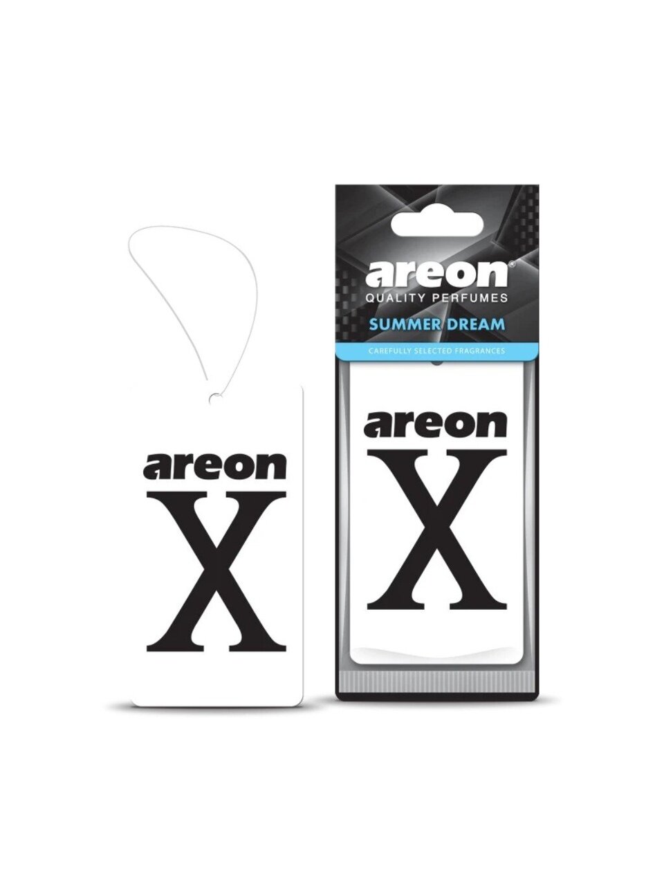 Ароматизатор в машину подвесной, сухой, Areon, X-Version White Летняя мечта, 704-AXV-010