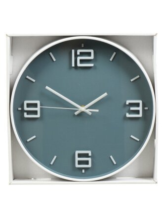 Часы настенные, 30 см, тихий ход, круглые, пластик, стекло, зеленые, Классика, Y4-5130