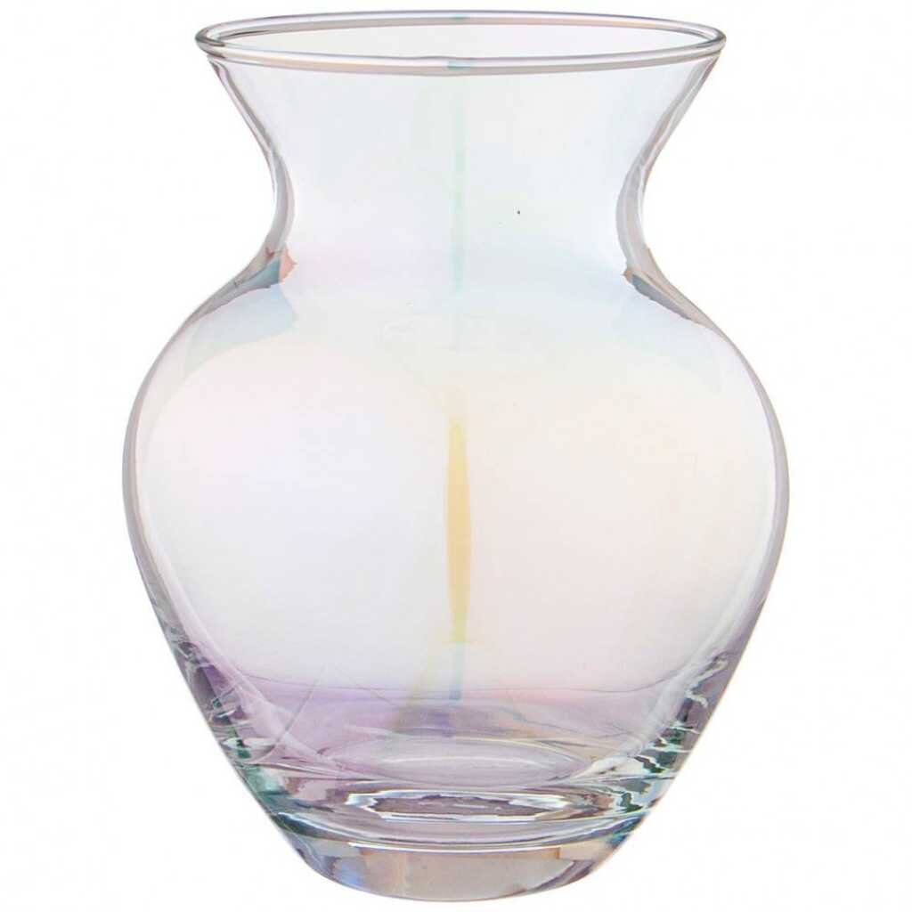 Ваза стекло, настольная, 14.4 см, Glasstar, Лиловая дымка, RNLD_206_4 ваза полистоун настольная 30х17 см арма y6 10041