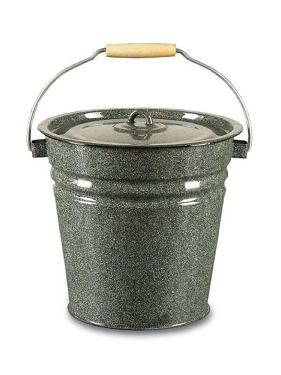 Ведро сталь, эмалированное, 12 л, с крышкой, в ассортименте, хозяйственное, СтальЭмаль, 2с28