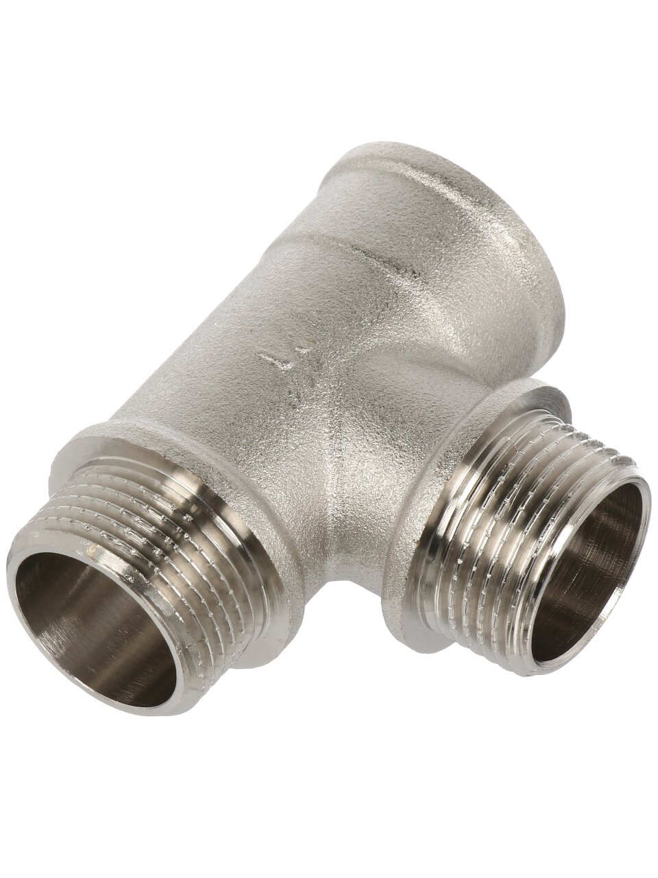 Тройник 3/4&amp;quot;, г-ш-ш, никель, индивидуальная упаковка, РосТурПласт