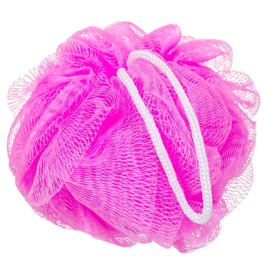 Мочалка банная шар, спонж, Y12-001 мочалка для тела доляна девушка 11×40 см микс