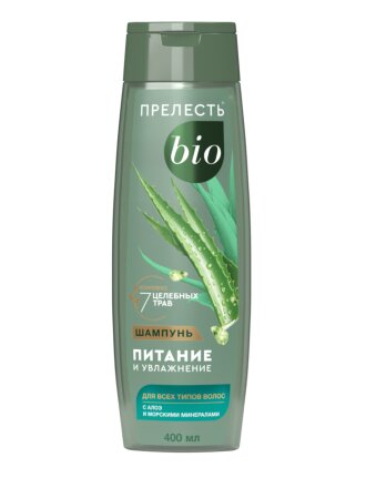 Шампунь Прелесть Био, Питание и увлажнение, для всех типов волос, 400 мл