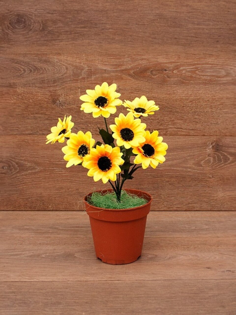 Цветок искусственный декоративный пасхальный, Подсолнух, 30 см, в ассортименте, FP212