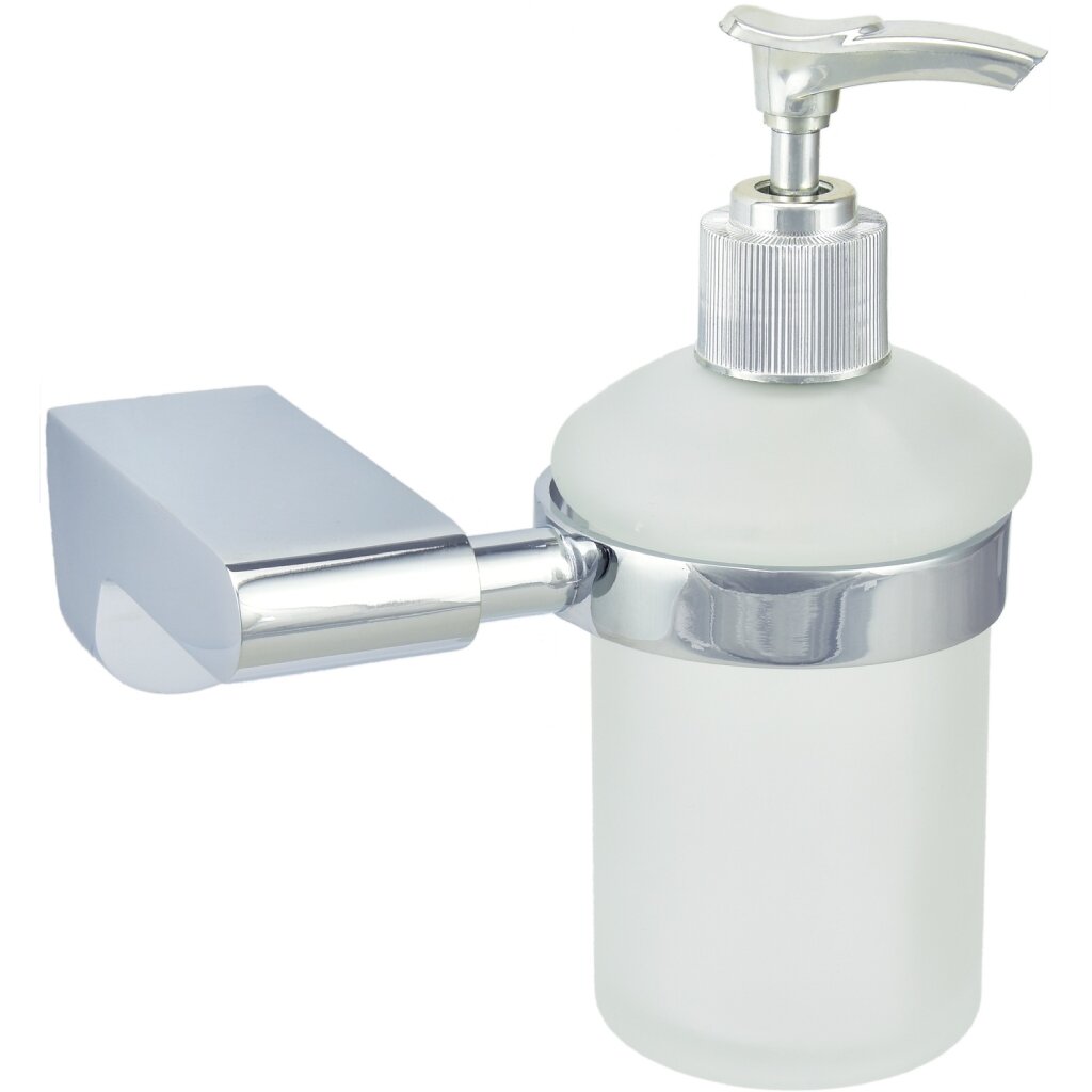 Дозатор для жидкого мыла, Solinne, B-82706, стекло, хром, 2516.132 дозатор для жидкого мыла raindrops shade стекло