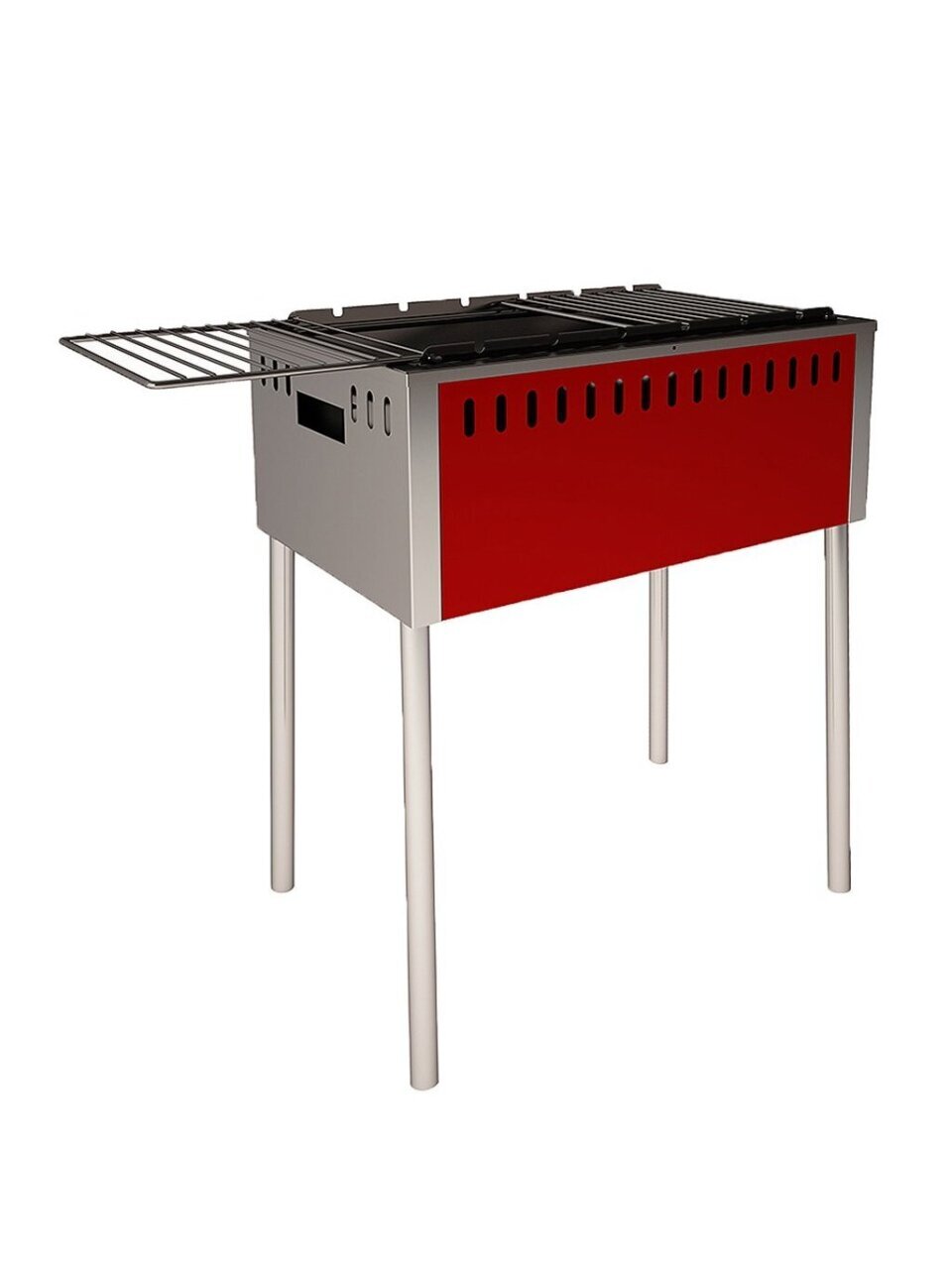 Мангал 540х340х630 мм, 0.8 мм, откидные решетки, ВЗР185, Safer, Grillux
