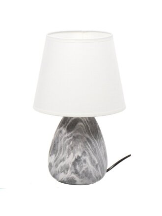 Светильник настольный E14, серый, абажур белый, RL-TL002-1