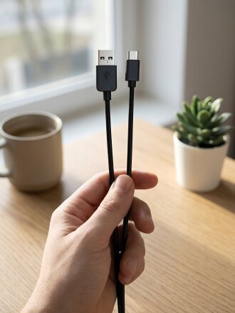 Кабель USB, Red Line, micro USB, 1 м, черный, УТ000002814