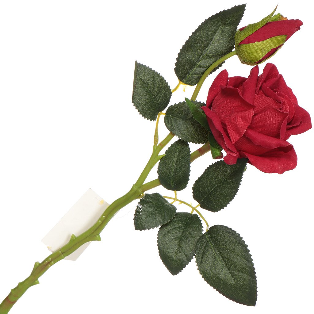 Цветок искусственный декоративный Роза, 37 см, Y3-1535 ок искусственный декоративный роза раскрытая 62 см бордовый y3 1544