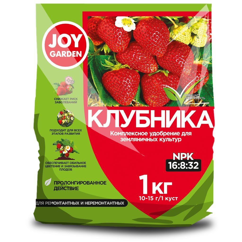 Удобрение Клубника, минеральный, гранулы, 1 кг, Joy