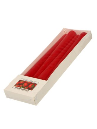 Свеча декоративная ароматическая, 25.5х2.2 см, 4 шт, Kukina Raffinata, Спелая клубника