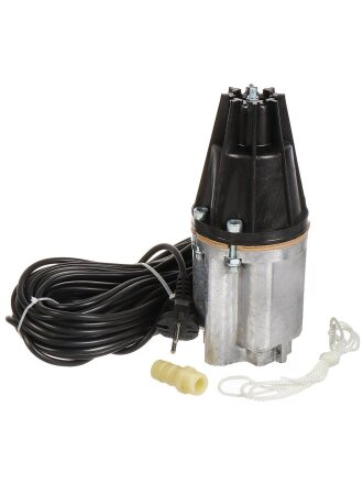 Насос вибрационный, нижний забор, 25 м, 240 Вт, глубина погружения 3 м, максимальный напор 60 м, 1.5 м³/ч, Малыш