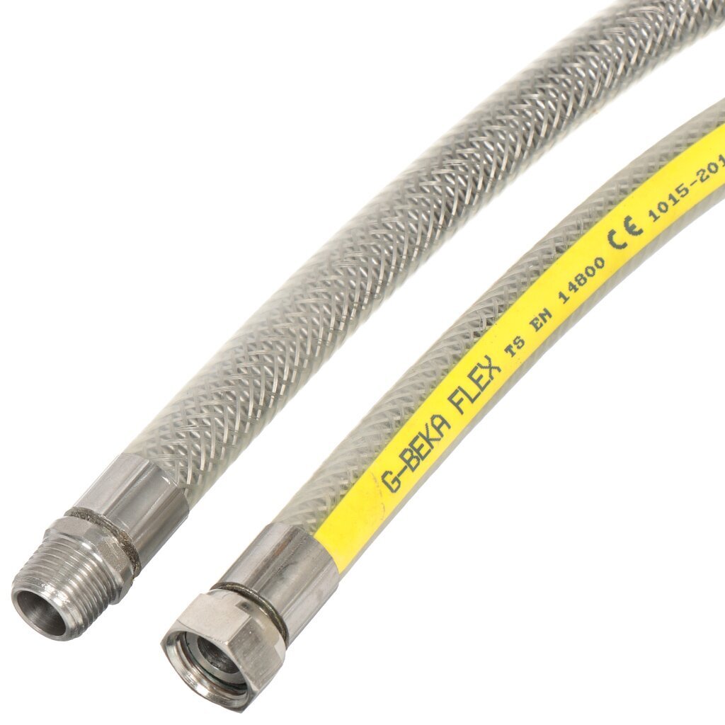 Подводка для газа 1/2''х0.6 м, г-ш, сильфон ПВХ, G-Beka
