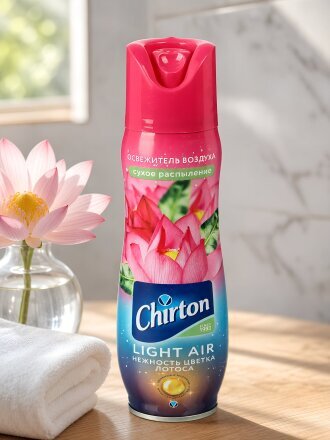 Освежитель воздуха Chirton, 300 мл, Light Air Нежность цветка лотоса, сухое распыление