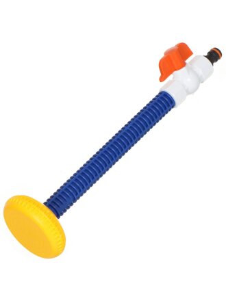 Насадка для полива 1/2'', с краном, большим душем и адаптером, длинная