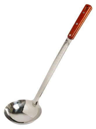 Половник для казана, нержавеющая сталь, 43х11 см, Y4-11191, ручка дерево