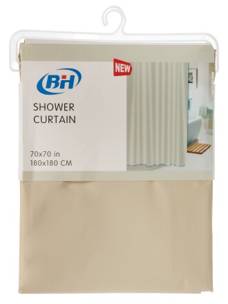 Темно-бежевая однотонная