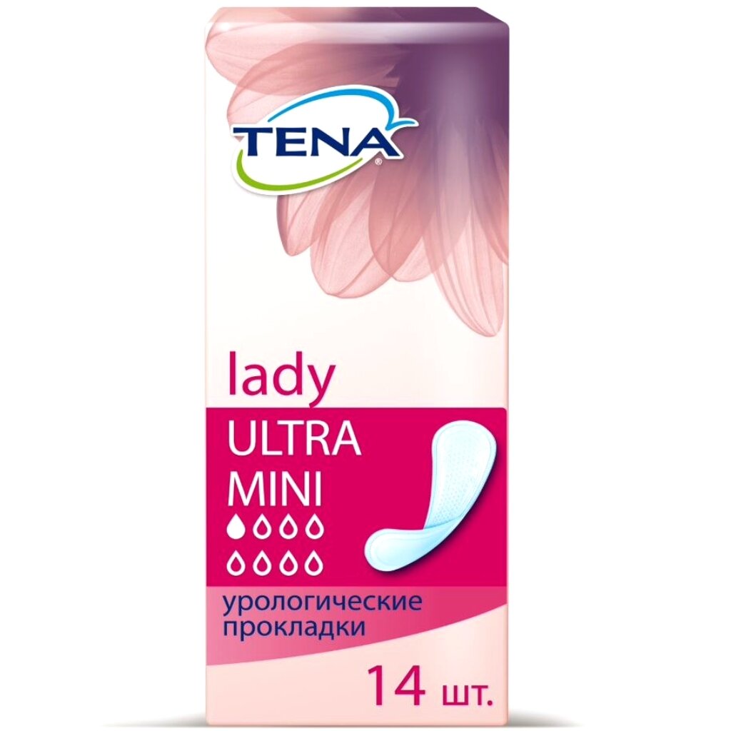 Прокладки женские Tena, Lady Ultra mini, 14 шт, урологические