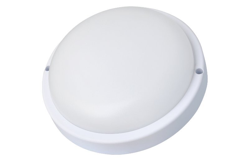 Влагозащищённый LED светильник, 12Вт, круг, белый, Ultraflash LBF-0301S C01
