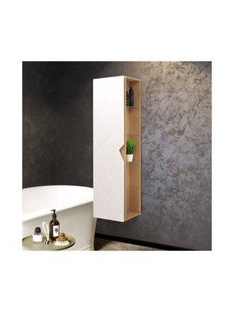 Пенал Фьорд 40 подвесной, белый, дуб Бунратти, левый DORATIZ 2712.303