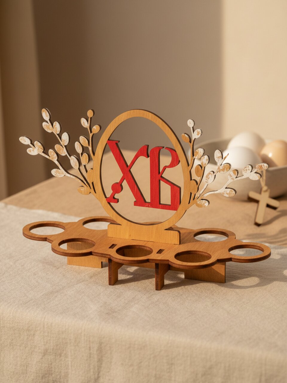 Подставка для пасхальных яиц, фигурная, 23.8х10.5х16.4 см, Evis, Вербочка, 28 2910 0001