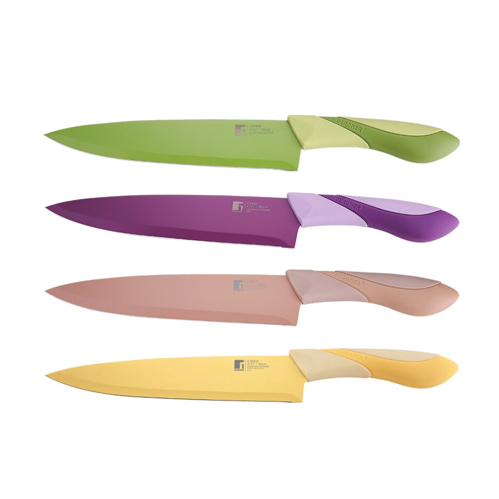 Нож кухонный стальной Bergner 4137BG универсальный, 20 см