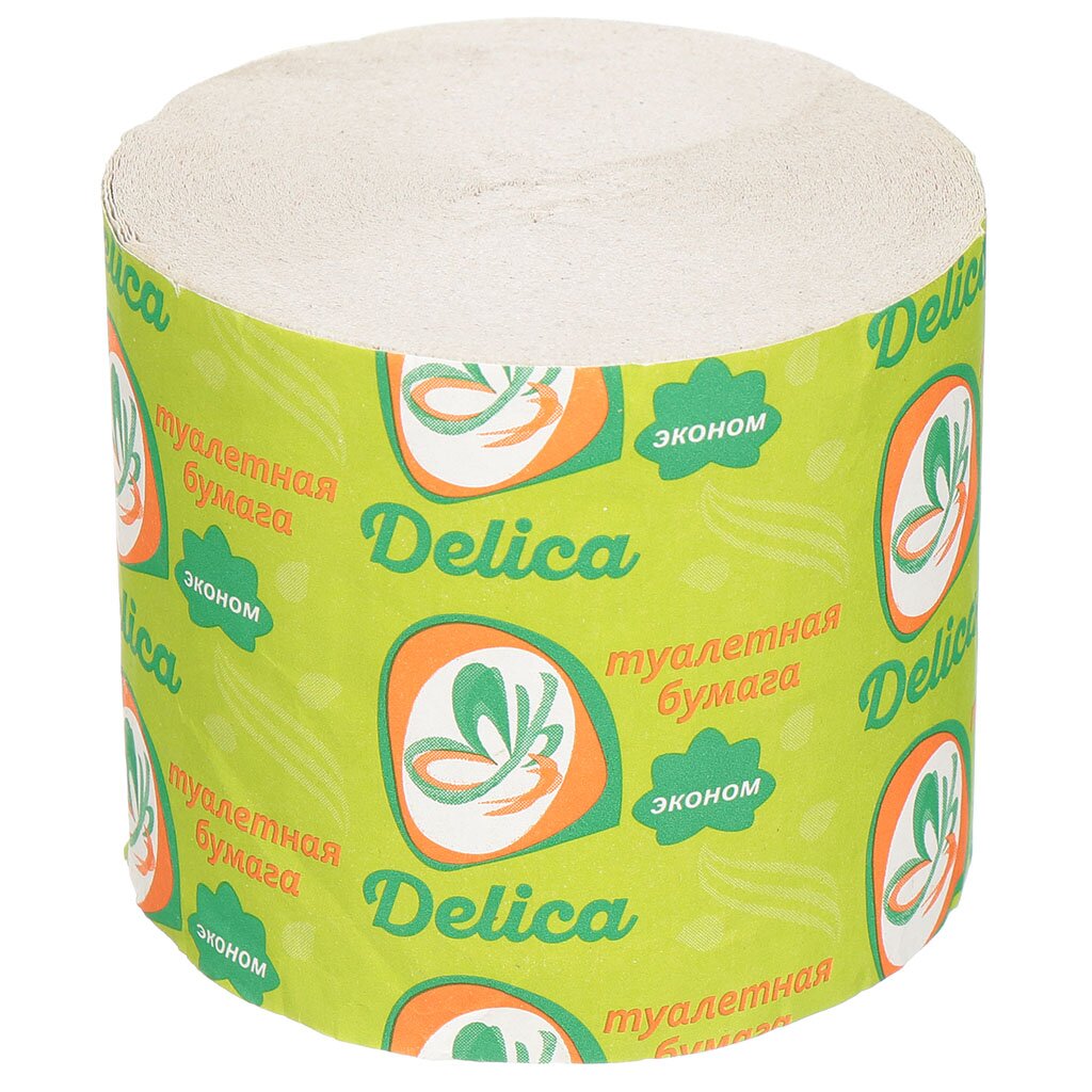 Туалетная бумага Delika, Эконом, 1 слой, 36 м туалетная бумага delika макси 1 слой 67 м