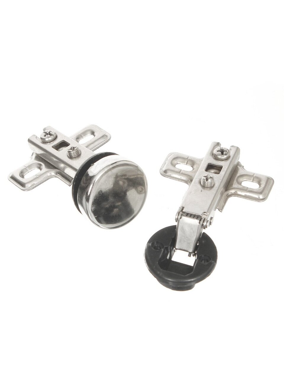 Петля накладная мебельная, Trodos, Slide-On, 314018, хром