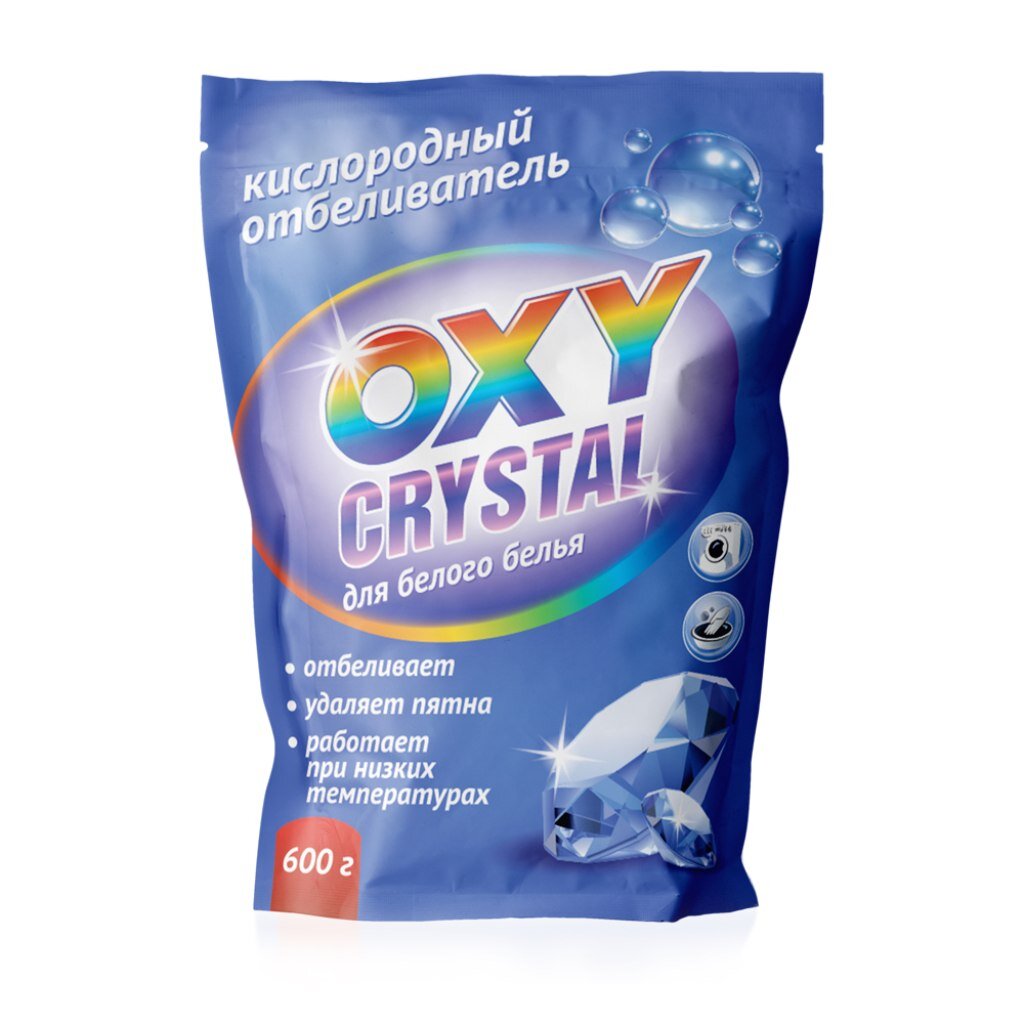 Отбеливатель Oxy cristal, 600 г, порошок, для белого, кислородный, СТ-17 laima пятновыводитель отбеливатель кислородный 1000