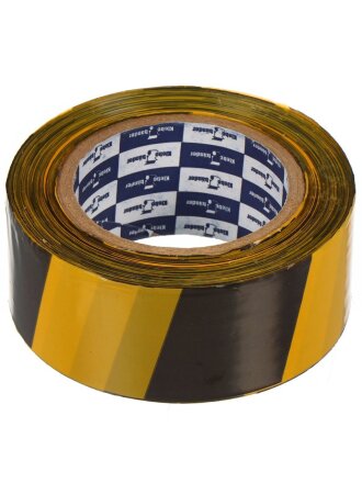 Лента для ограждений, Klebebander, 50 мм, 200 м, неклейкая, черно-желтая, 520Y