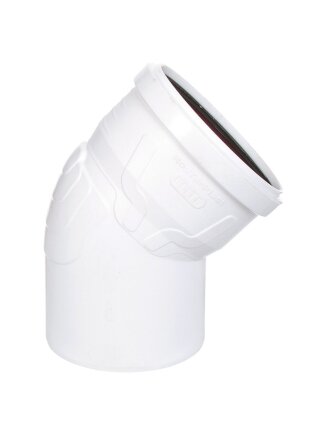 Уголок канализационный 110 мм, 45 °, РосТурПласт, белый, 24418