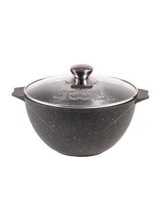 Казан алюминий, антипригарное покрытие, 10 л, Гранит, с крышкой, Мечта, 511701