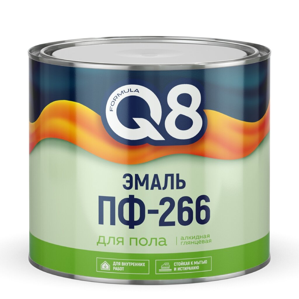 Эмаль Formula Q8, ПФ-266, алкид, глянцевая, золот-корич, 1.8 кг