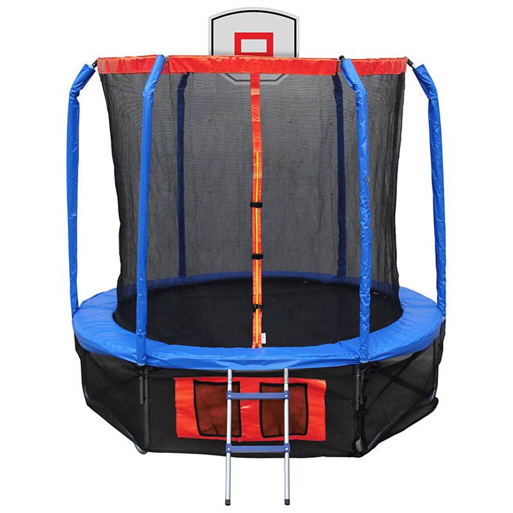 Игровой центр Батут BS-10FT-3 010365 с защитной сеткой, лесенкой и ...