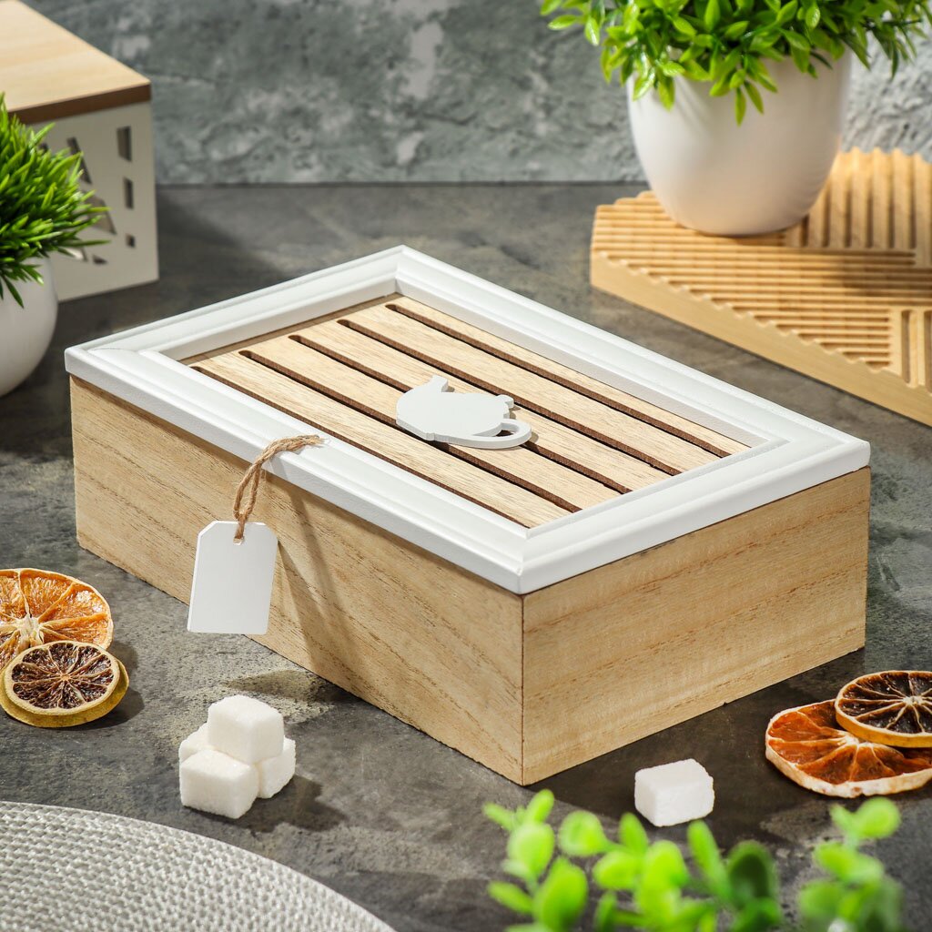 Коробка декоративная для хранения чая, МДФ, 16х8х25 см, Y4-6713 ch коробка для хранения с крышкой во 022
