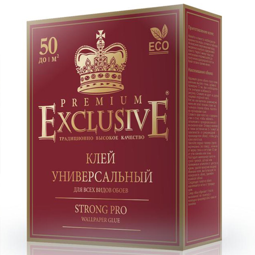 Клей для всех видов обоев, Exclusive, Proffesional, 250 г, 00050 клей для стеклообоев exclusive pro 95