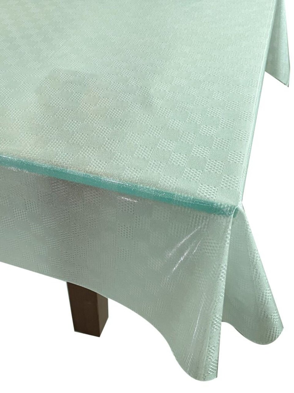 Клеенка Silvano, Тиснение Блеск, 1.39х20 м, ПВХ, прозрачная, TC97-003