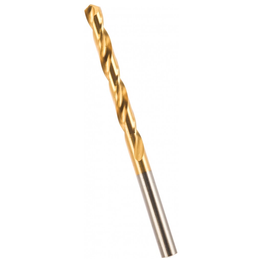 Сверло по металлу, с титановым покрытием, Haisser, диаметр 6.3 мм, HS111045 ножницы по металлу пряморежущие 270 мм двухкомпонентная ручка gross piranha 78329