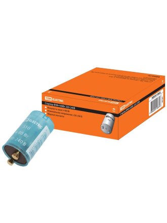 Стартер 220-240 В, 4-80 Вт, медные контакты, TDM Electric, S10, SQ0351-0022