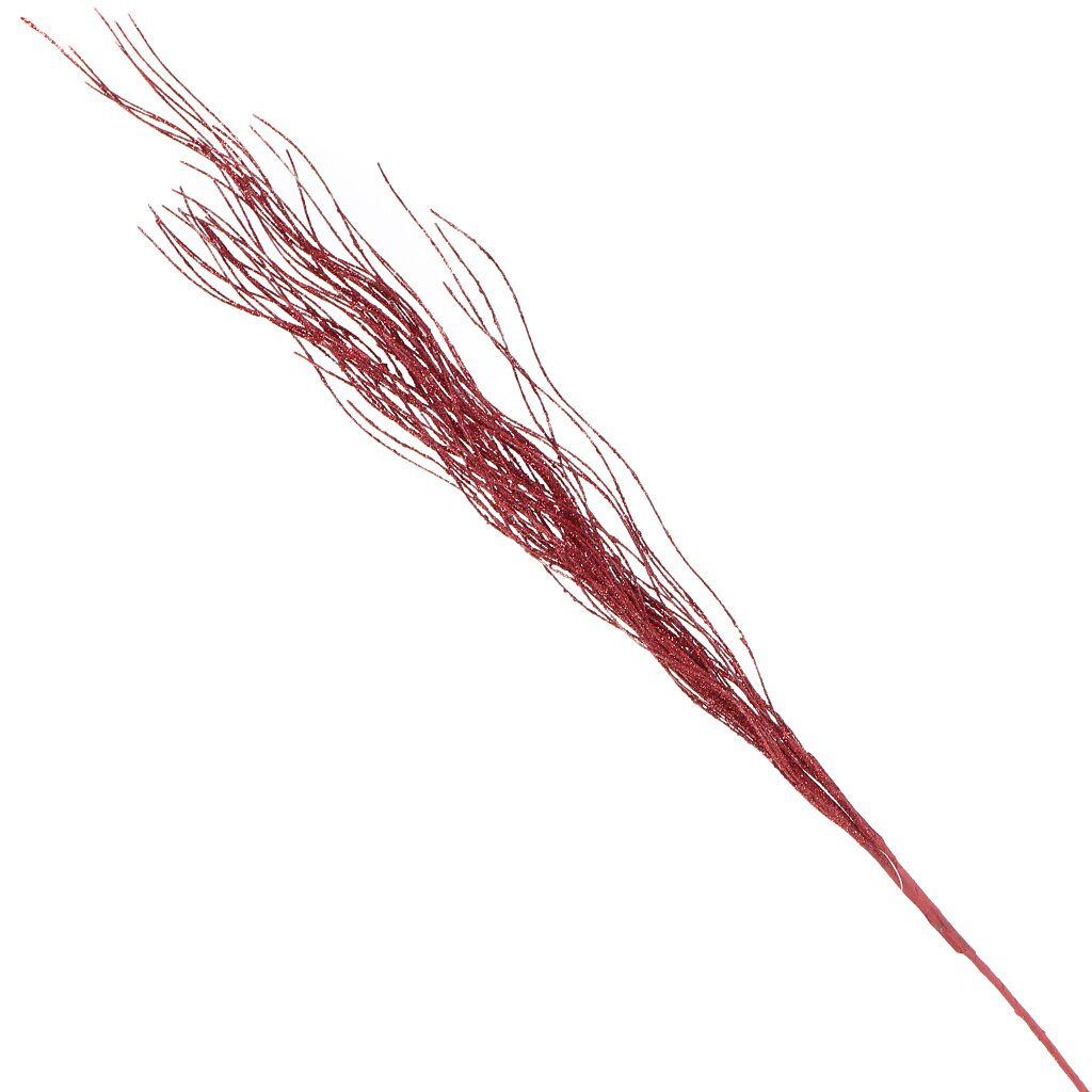 Цветок искусственный декоративный Ветвь, 80 см, красный, Y3-1510
